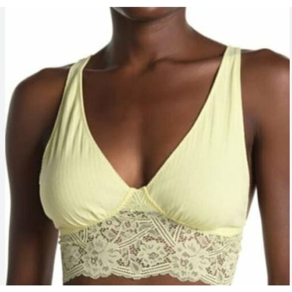Intimately Free People Teegan Bralette in Daybreak Yellow XS (32A / 32B) New